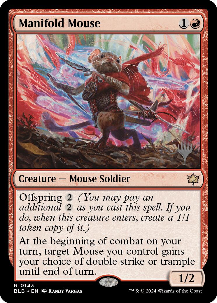 Manifold Mouse (Promo Pack) [Bloomburrow Promos] | Odin's Place