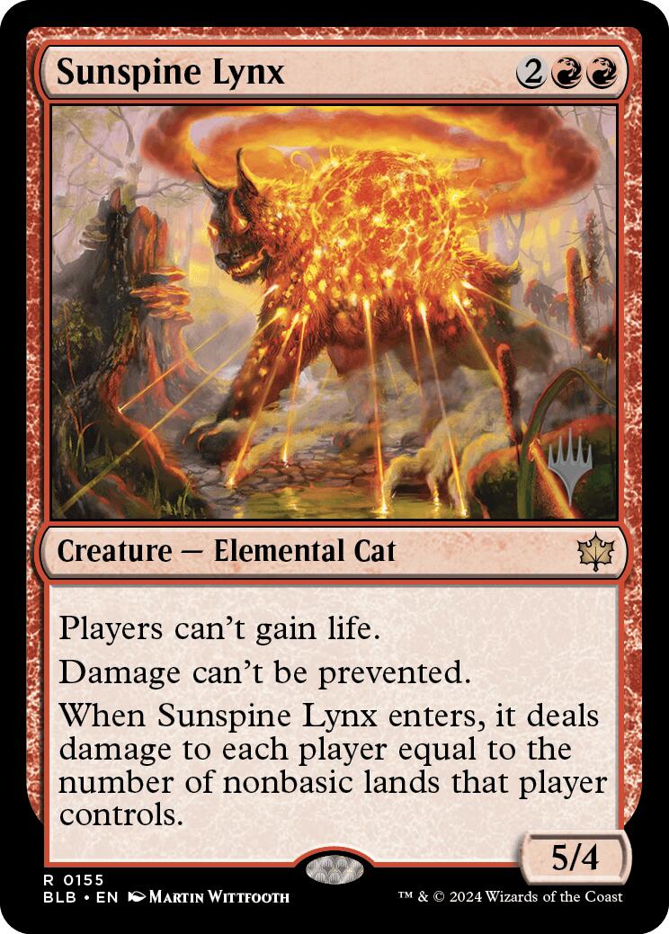 Sunspine Lynx (Promo Pack) [Bloomburrow Promos] | Odin's Place