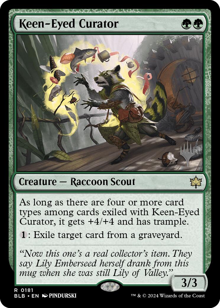 Keen-Eyed Curator (Promo Pack) [Bloomburrow Promos] | Odin's Place
