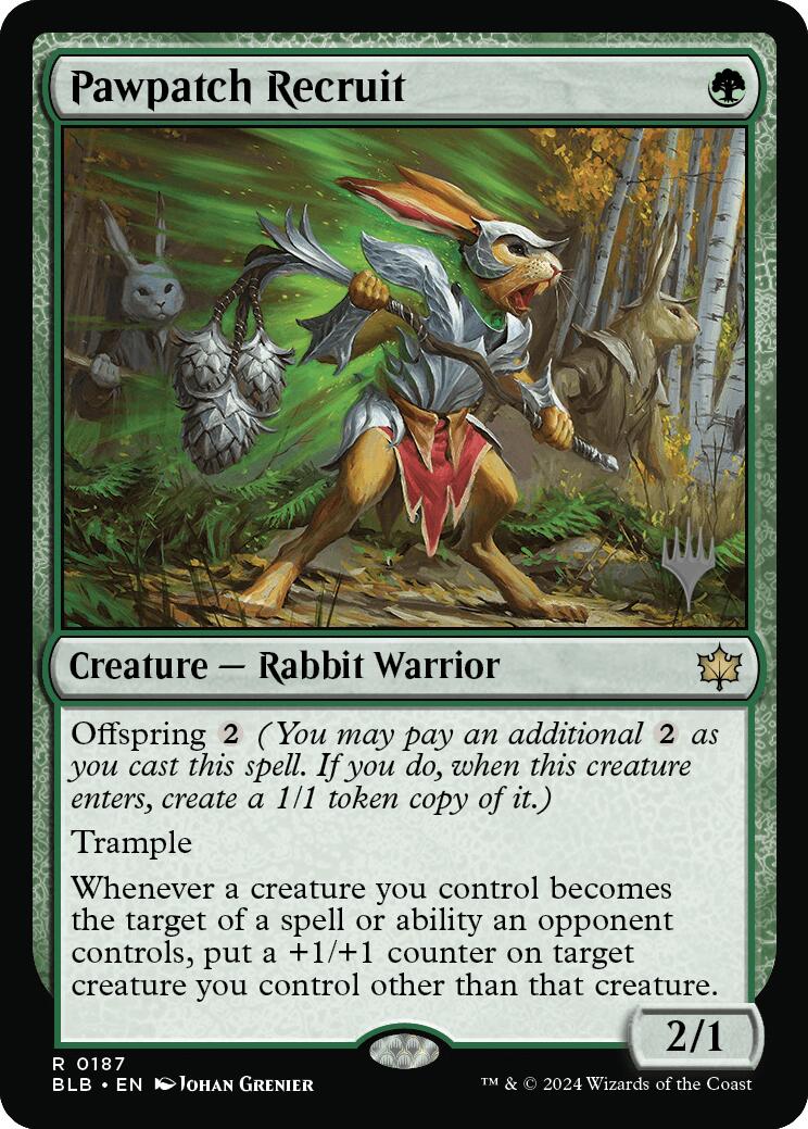 Pawpatch Recruit (Promo Pack) [Bloomburrow Promos] | Odin's Place