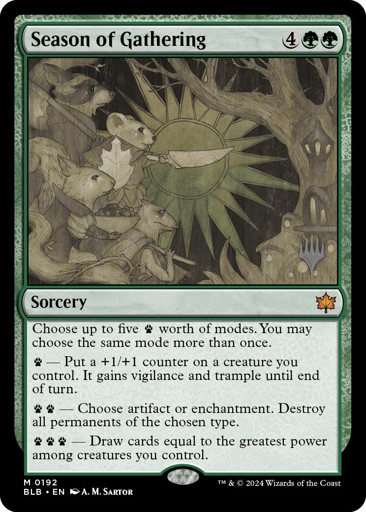 Season of Gathering (Promo Pack) [Bloomburrow Promos] | Odin's Place