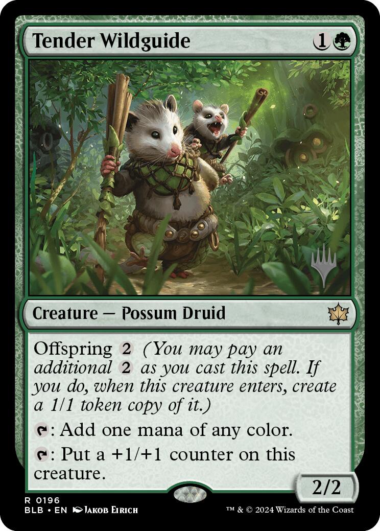 Tender Wildguide (Promo Pack) [Bloomburrow Promos] | Odin's Place