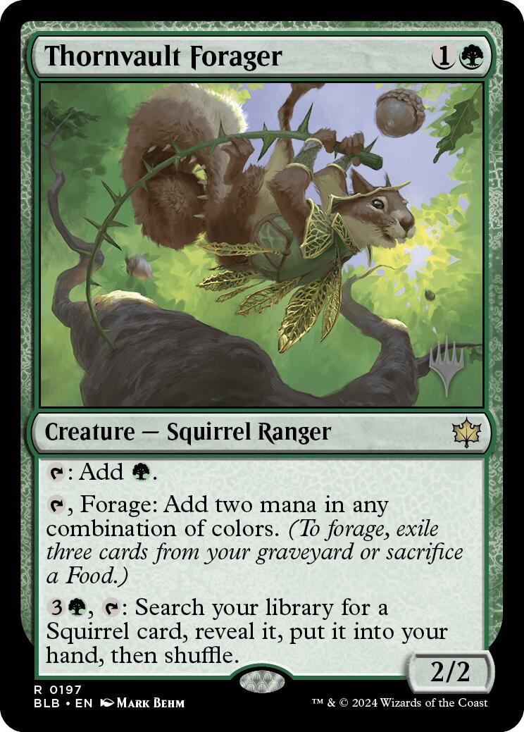 Thornvault Forager (Promo Pack) [Bloomburrow Promos] | Odin's Place