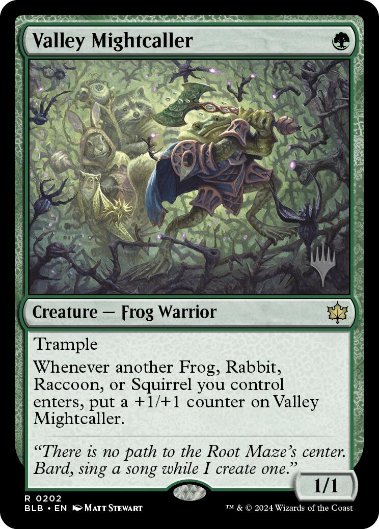 Valley Mightcaller (Promo Pack) [Bloomburrow Promos] | Odin's Place