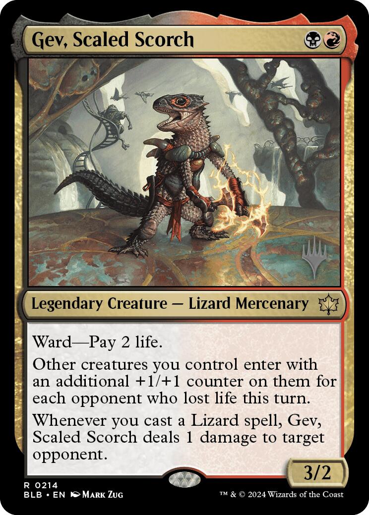 Gev, Scaled Scorch (Promo Pack) [Bloomburrow Promos] | Odin's Place