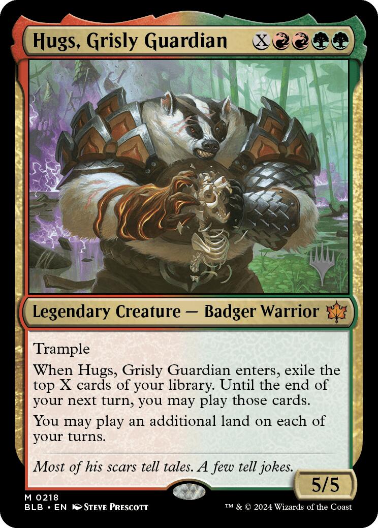 Hugs, Grisly Guardian (Promo Pack) [Bloomburrow Promos] | Odin's Place