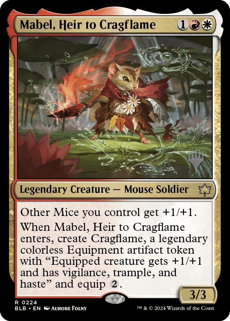 Mabel, Heir to Cragflame (Promo Pack) [Bloomburrow Promos] | Odin's Place