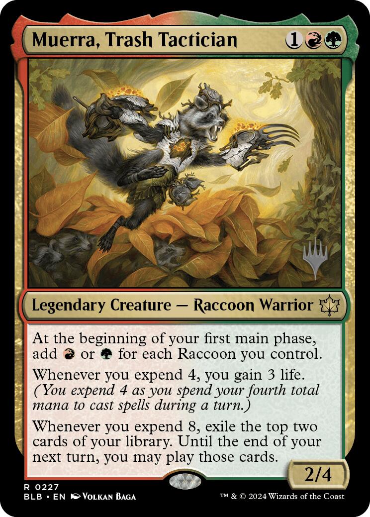 Muerra, Trash Tactician (Promo Pack) [Bloomburrow Promos] | Odin's Place