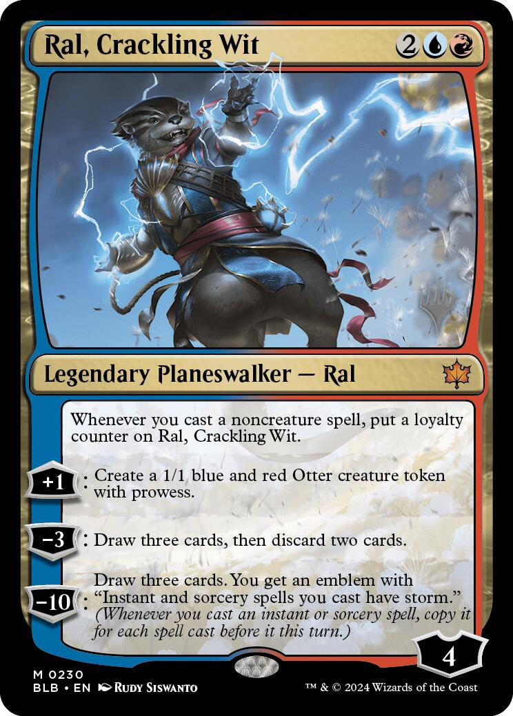Ral, Crackling Wit (Promo Pack) [Bloomburrow Promos] | Odin's Place