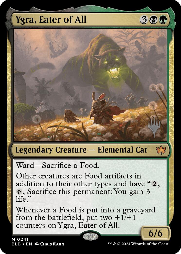 Ygra, Eater of All (Promo Pack) [Bloomburrow Promos] | Odin's Place