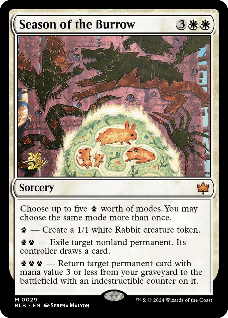 Season of the Burrow [Bloomburrow Prerelease Promos] | Odin's Place