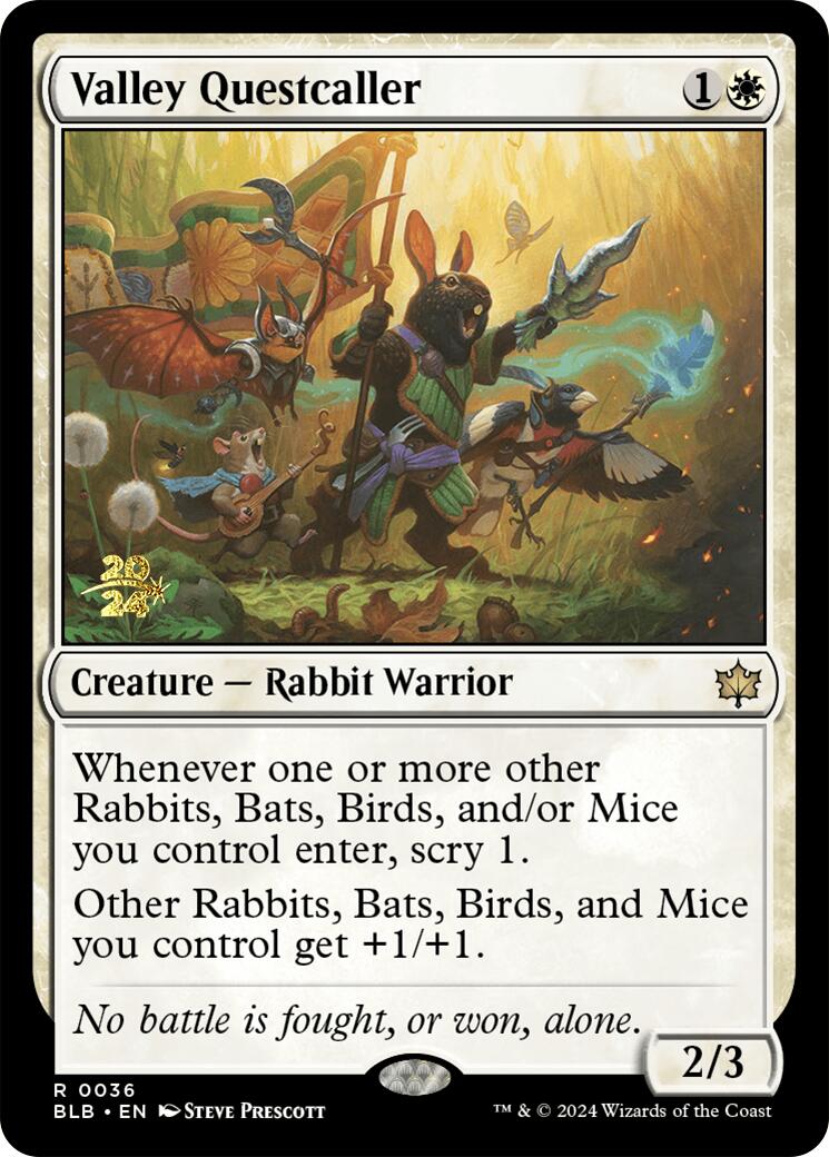 Valley Questcaller [Bloomburrow Prerelease Promos] | Odin's Place