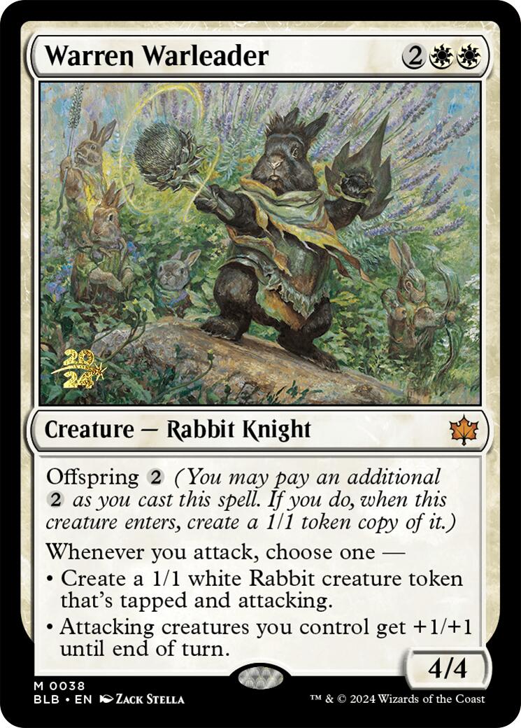 Warren Warleader [Bloomburrow Prerelease Promos] | Odin's Place