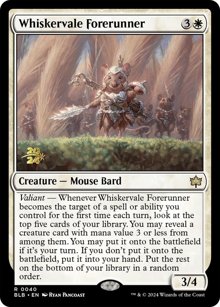 Whiskervale Forerunner [Bloomburrow Prerelease Promos] | Odin's Place