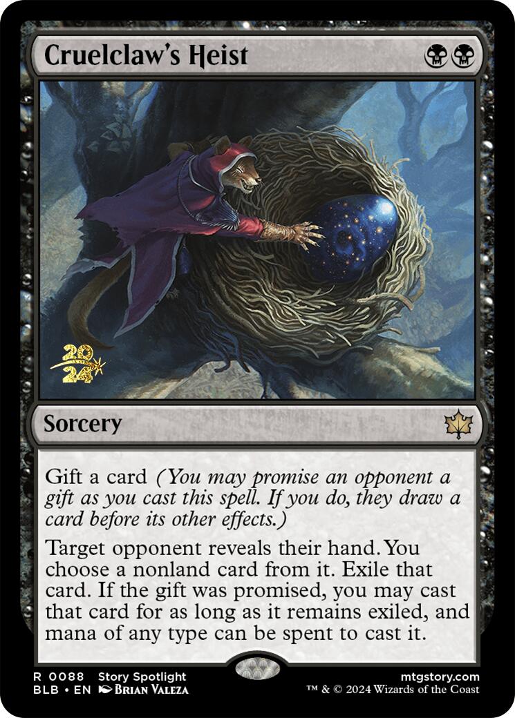 Cruelclaw's Heist [Bloomburrow Prerelease Promos] | Odin's Place