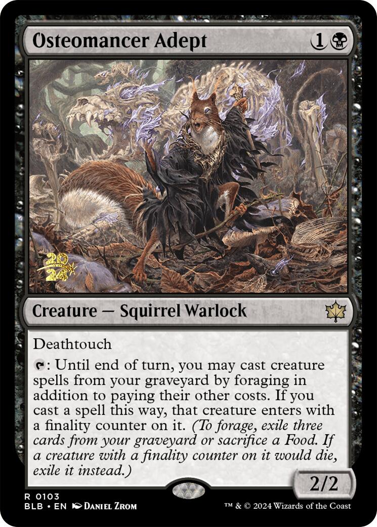 Osteomancer Adept [Bloomburrow Prerelease Promos] | Odin's Place