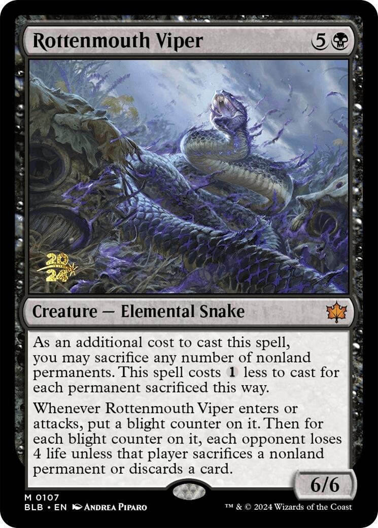 Rottenmouth Viper [Bloomburrow Prerelease Promos] | Odin's Place