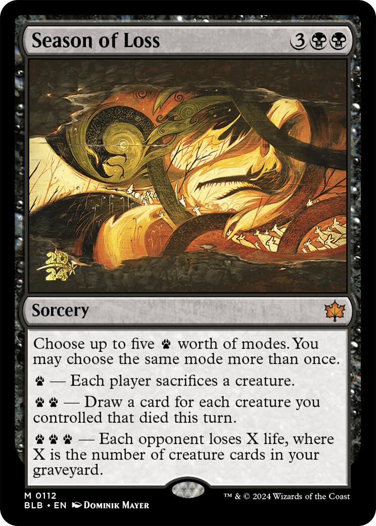 Season of Loss [Bloomburrow Prerelease Promos] | Odin's Place