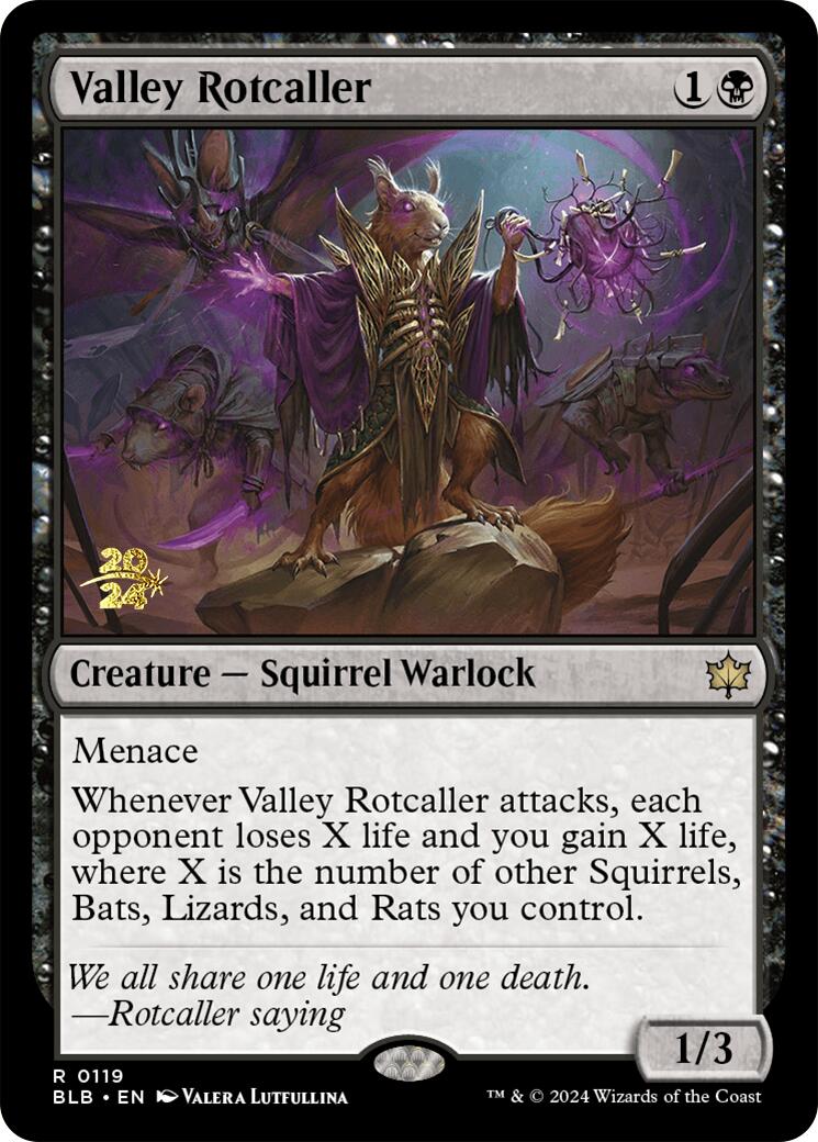Valley Rotcaller [Bloomburrow Prerelease Promos] | Odin's Place