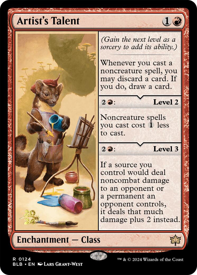 Artist's Talent [Bloomburrow Prerelease Promos] | Odin's Place