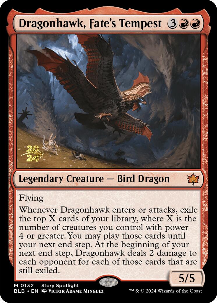 Dragonhawk, Fate's Tempest [Bloomburrow Prerelease Promos] | Odin's Place