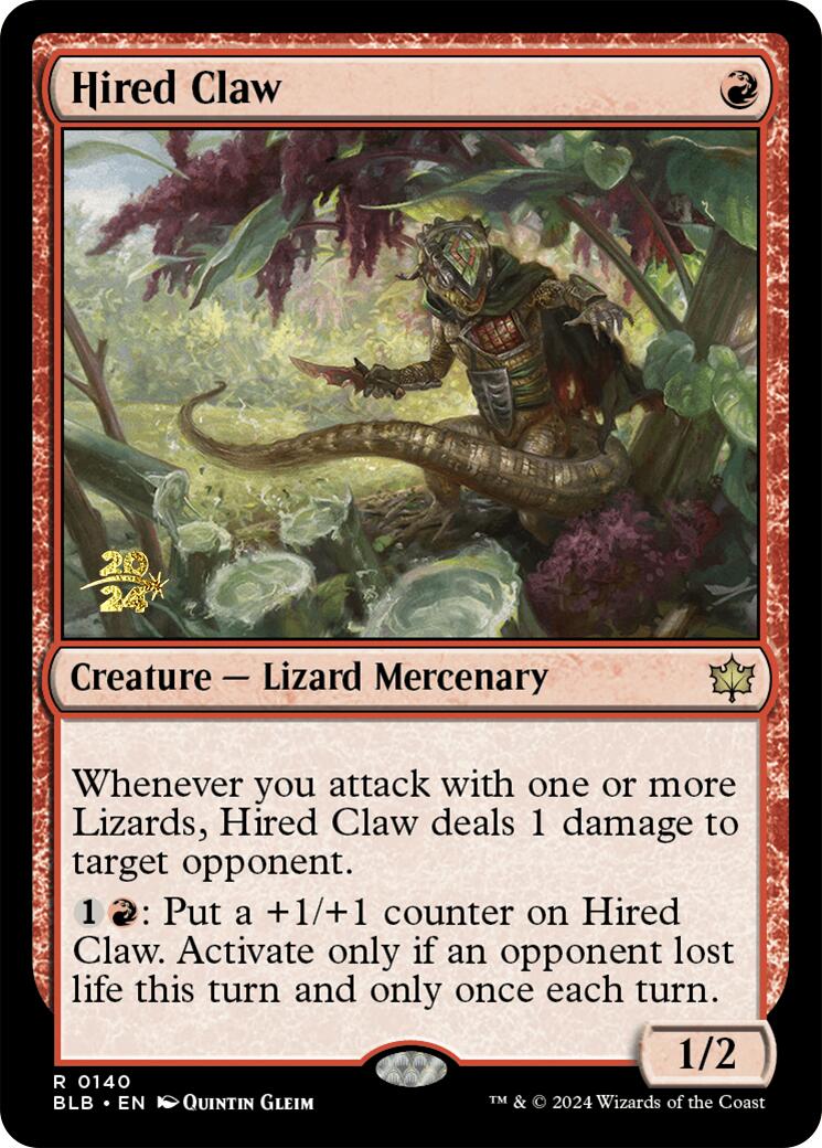 Hired Claw [Bloomburrow Prerelease Promos] | Odin's Place