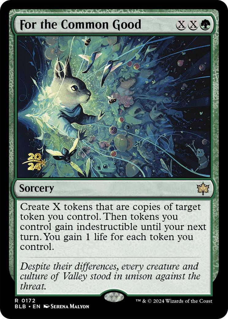 For the Common Good [Bloomburrow Prerelease Promos] | Odin's Place