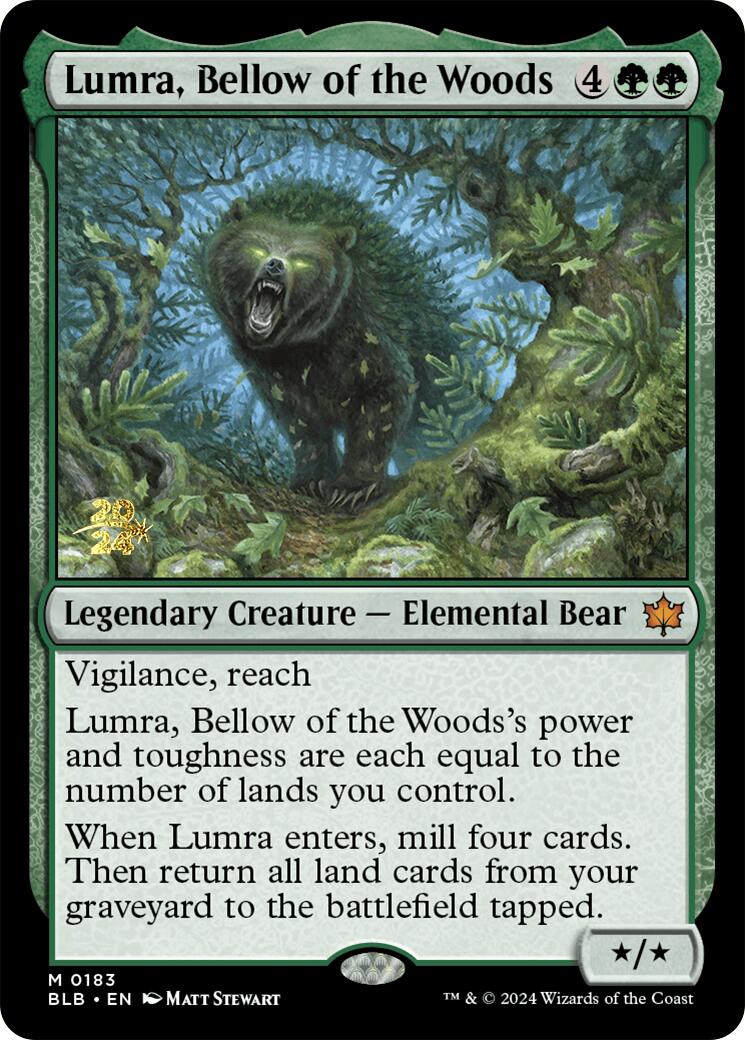 Lumra, Bellow of the Woods [Bloomburrow Prerelease Promos] | Odin's Place
