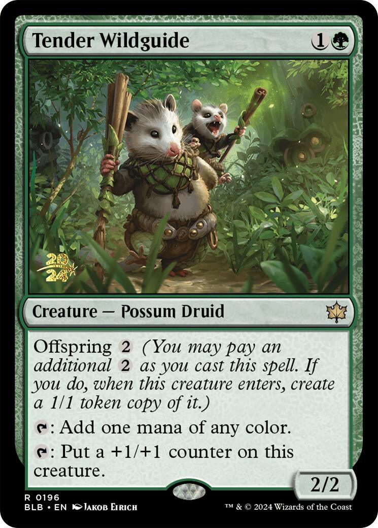 Tender Wildguide [Bloomburrow Prerelease Promos] | Odin's Place