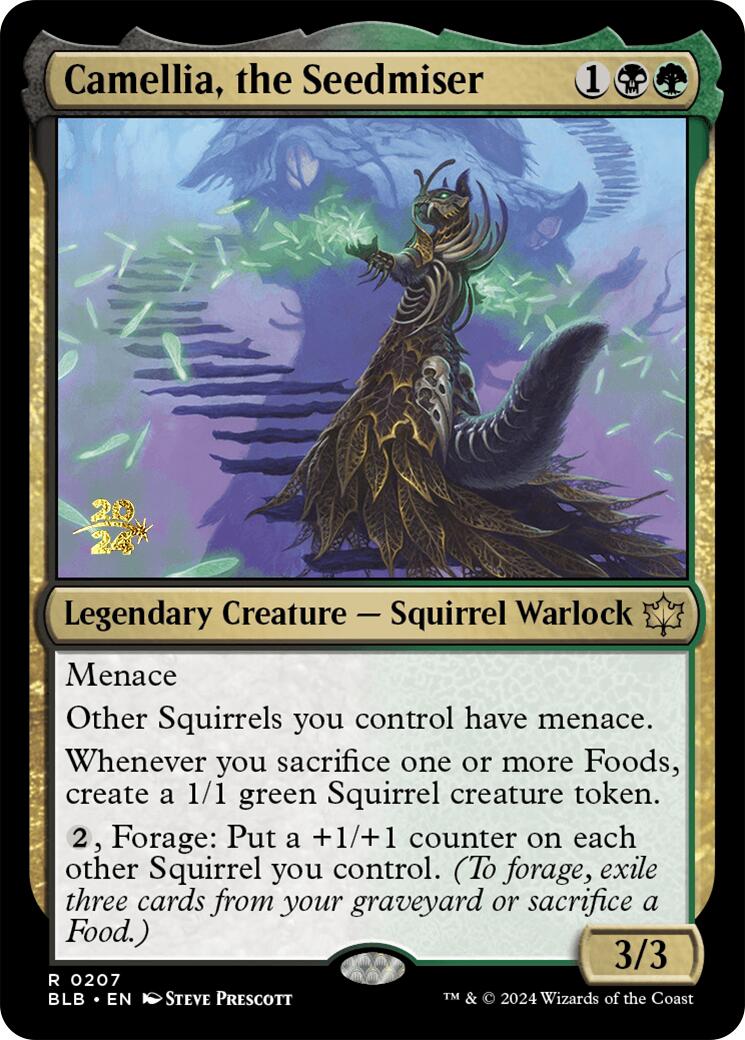 Camellia, the Seedmiser [Bloomburrow Prerelease Promos] | Odin's Place
