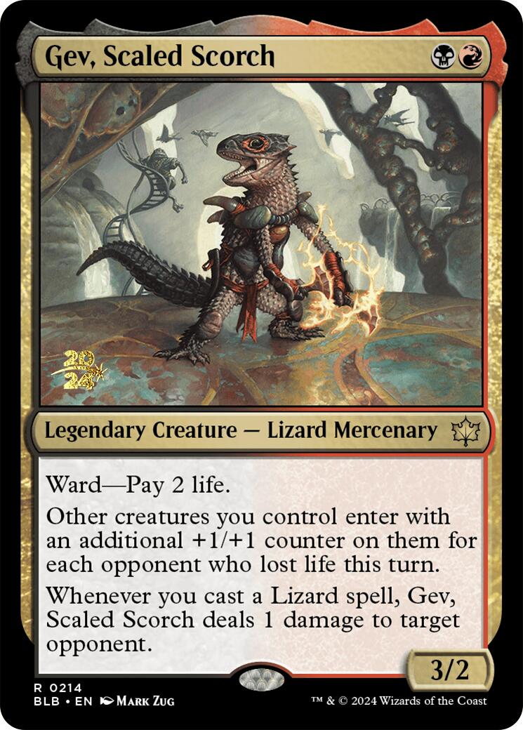 Gev, Scaled Scorch [Bloomburrow Prerelease Promos] | Odin's Place