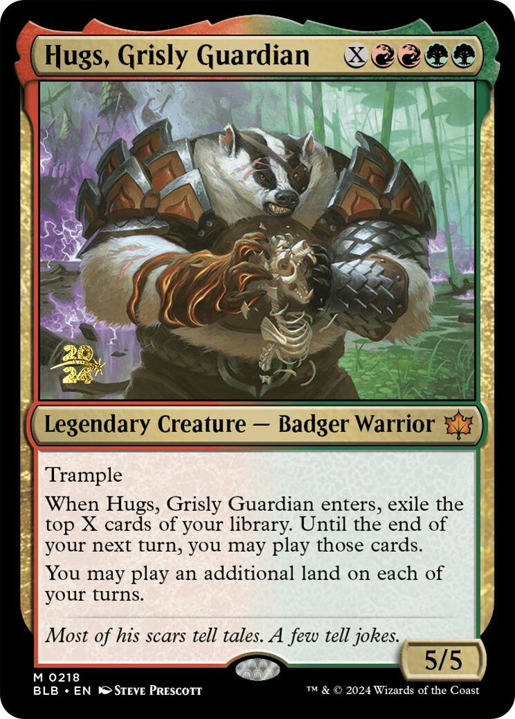 Hugs, Grisly Guardian [Bloomburrow Prerelease Promos] | Odin's Place