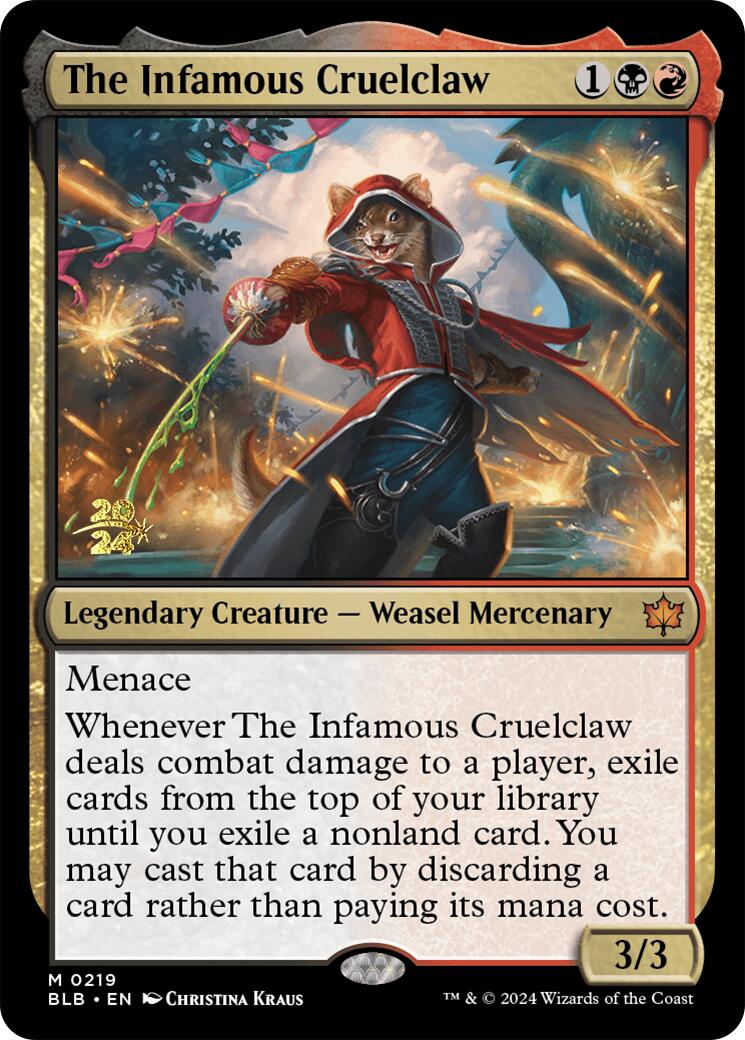 The Infamous Cruelclaw [Bloomburrow Prerelease Promos] | Odin's Place