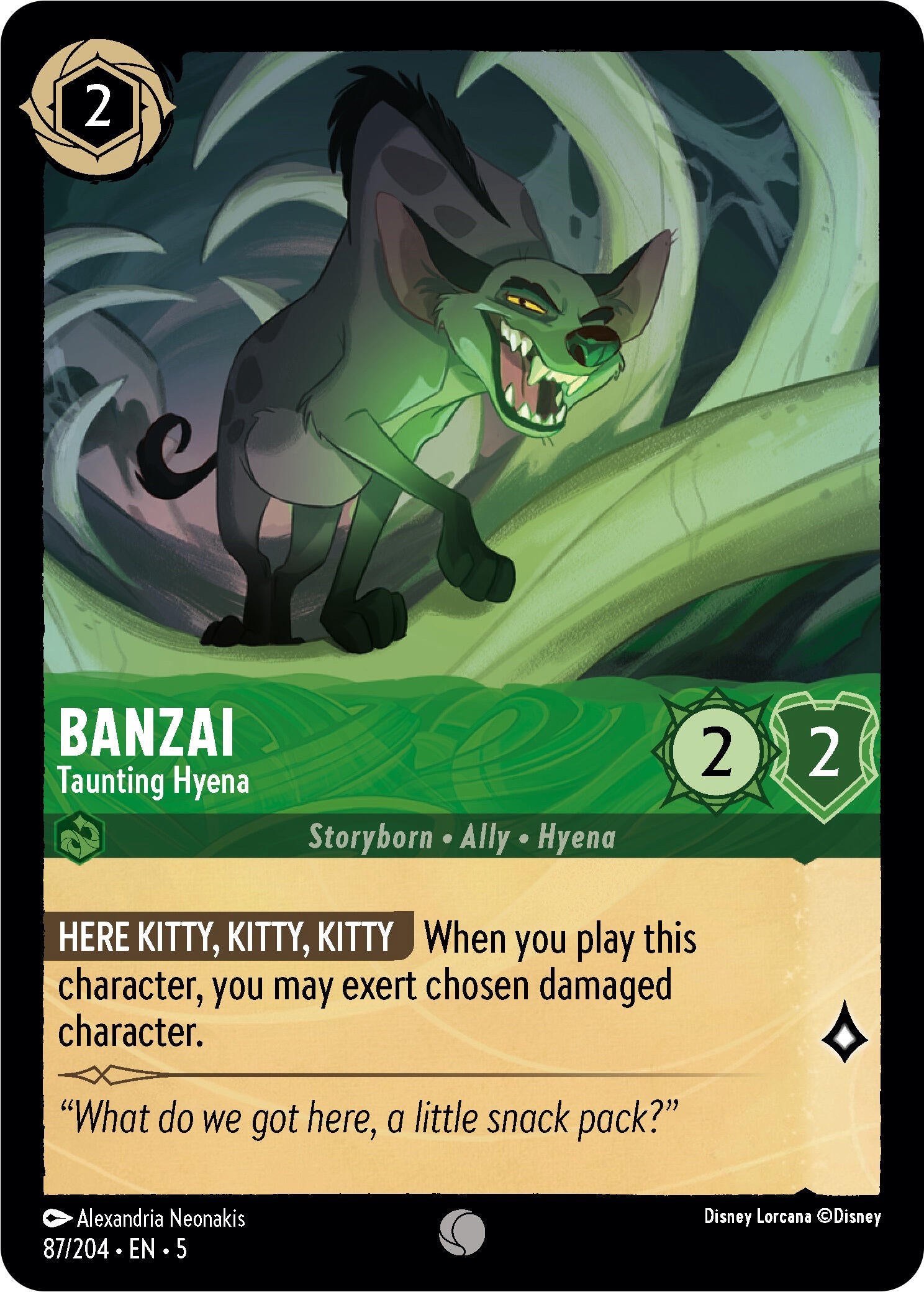 Banzai - Taunting Hyena (87/204) [Shimmering Skies] | Odin's Place