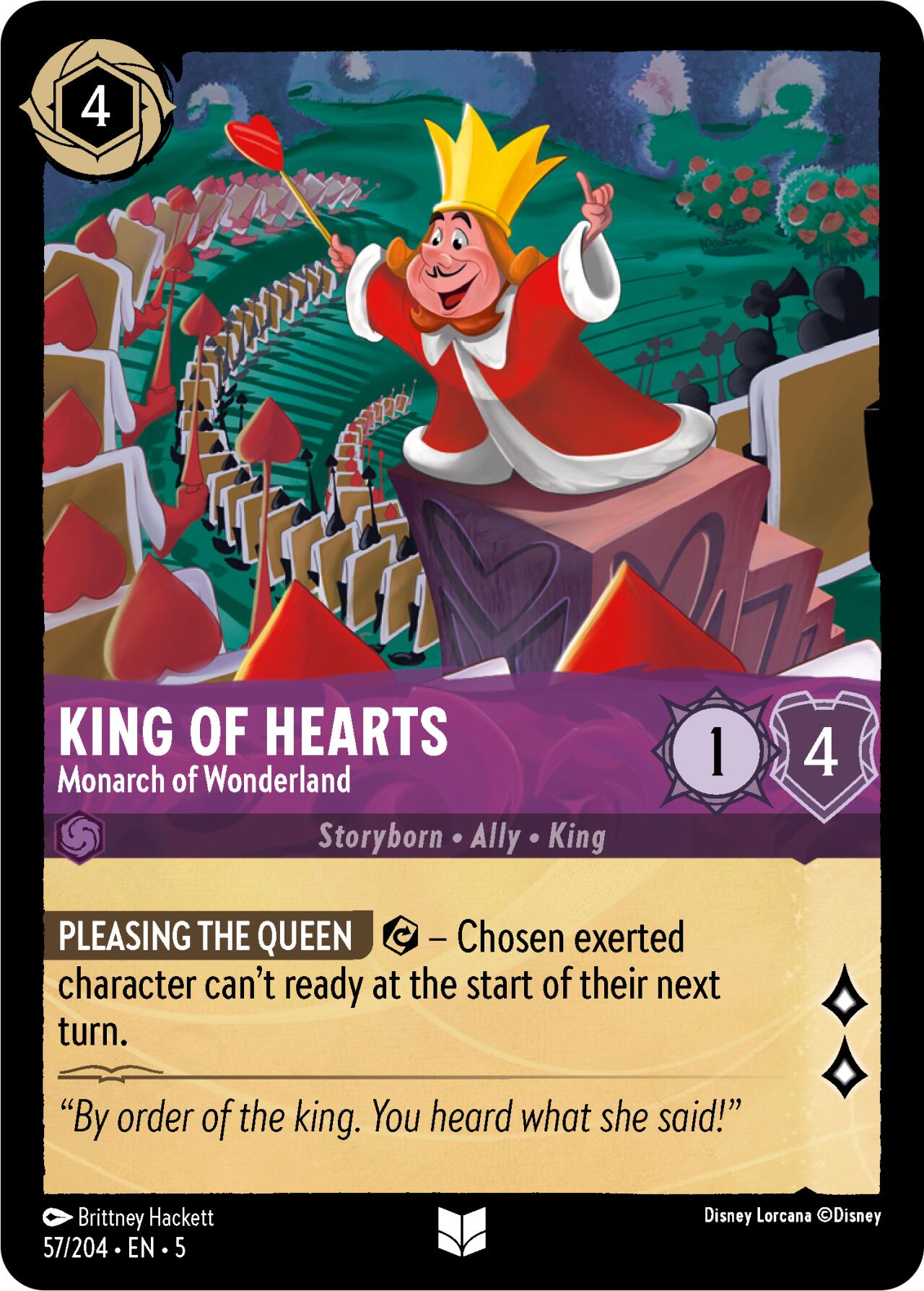 King of Hearts - Monarch of Wonderland (57/204) [Shimmering Skies] | Odin's Place
