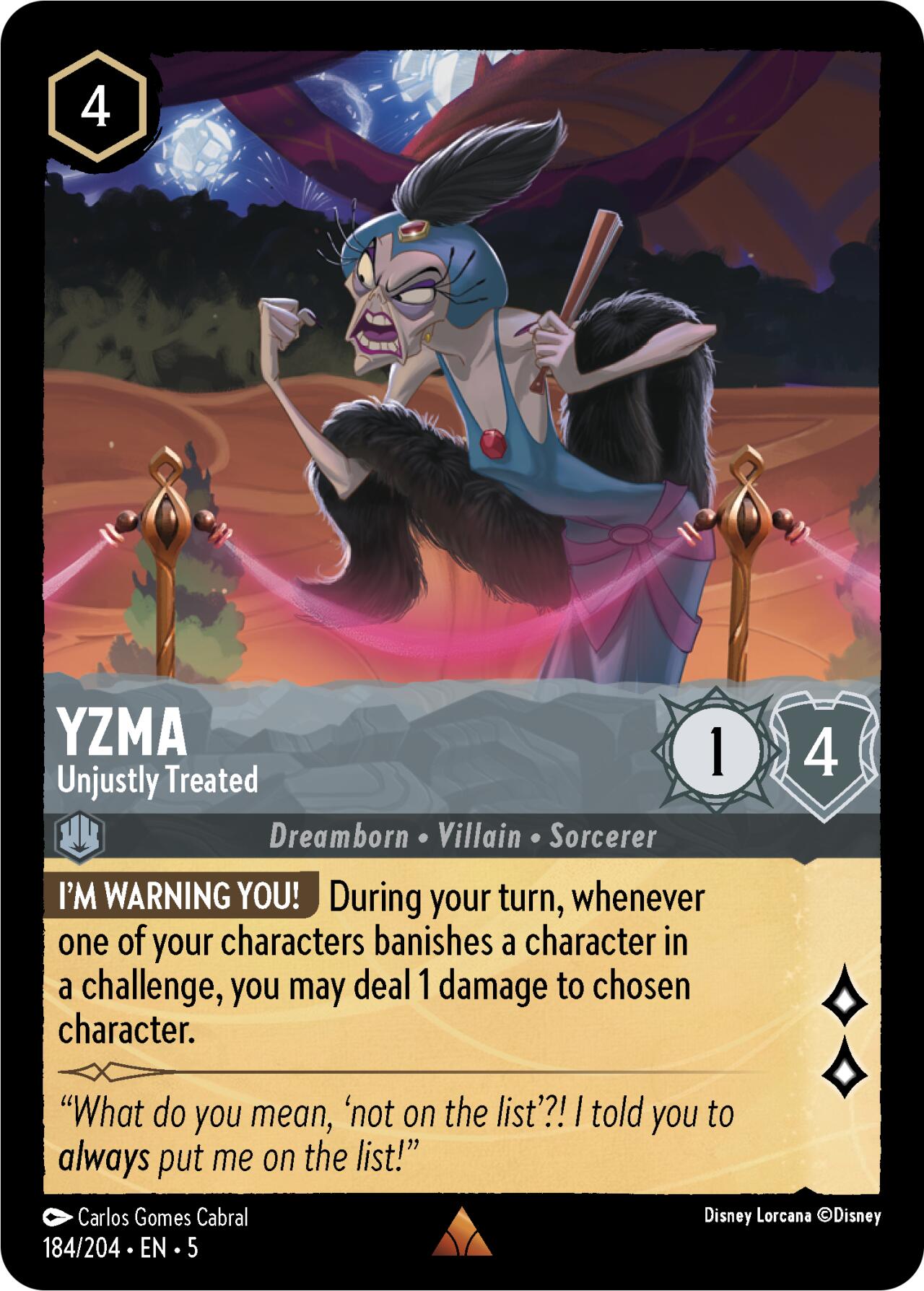 Yzma - Unjustly Treated (184/204) [Shimmering Skies] | Odin's Place