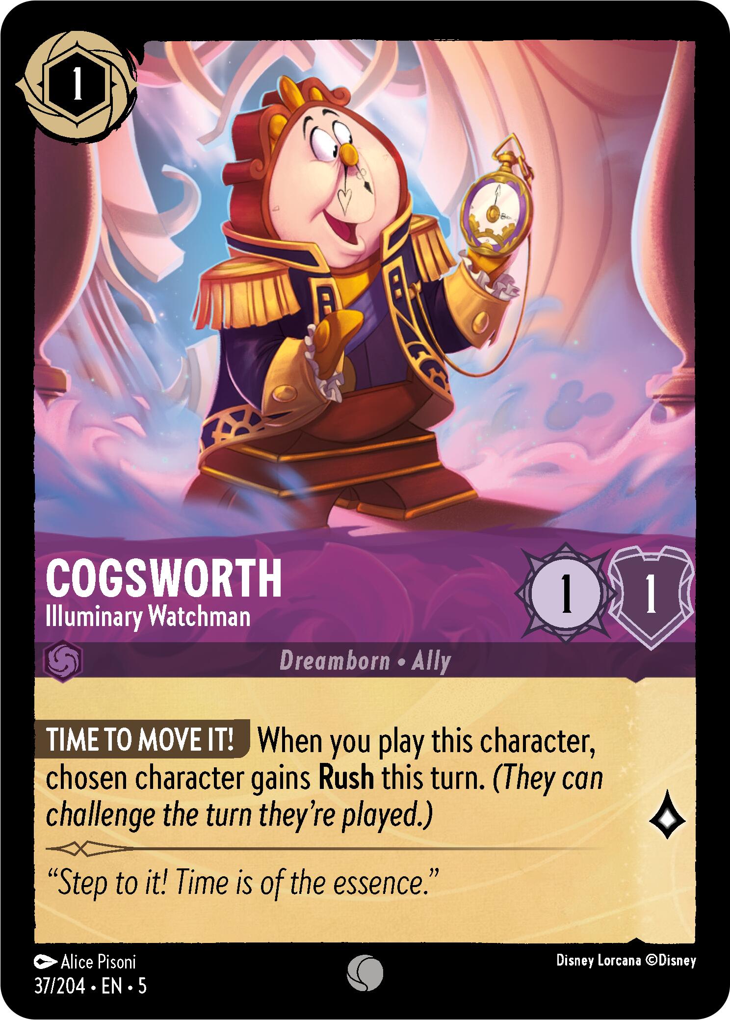 Cogsworth - Illuminary Watchman (37/204) [Shimmering Skies] | Odin's Place