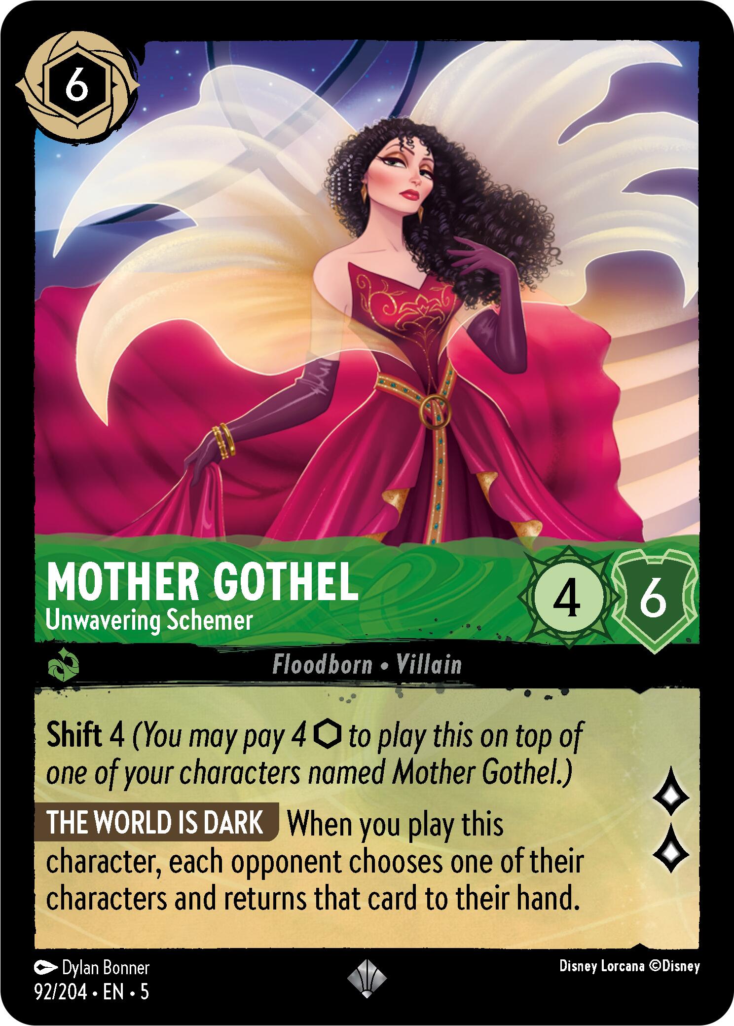 Mother Gothel - Unwavering Schemer (92/204) [Shimmering Skies] | Odin's Place