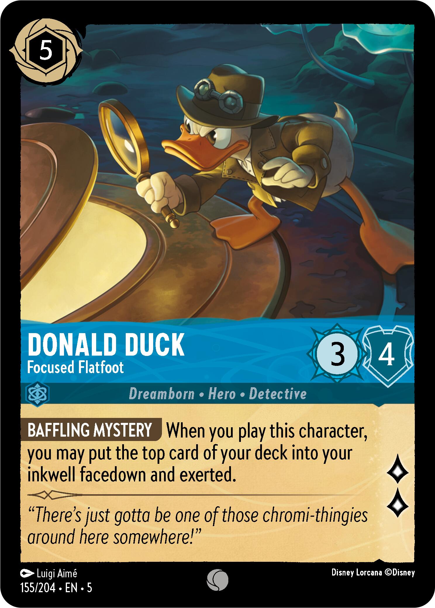 Donald Duck - Focused Flatfoot (155/204) [Shimmering Skies] | Odin's Place