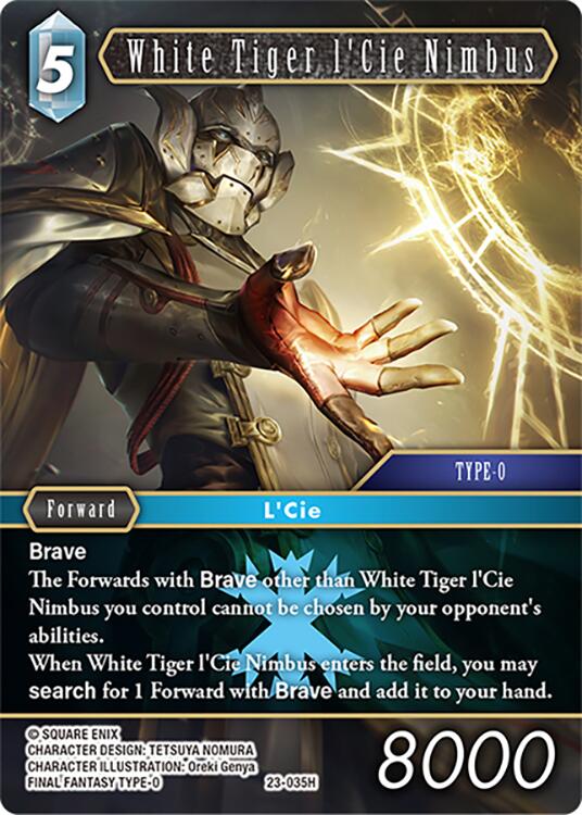 White Tiger l'Cie Nimbus [Hidden Trials] | Odin's Place