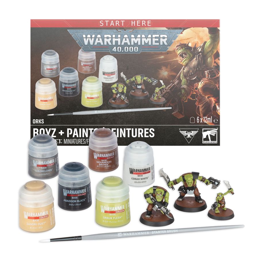 Warhammer 40k: Orks: Boyz + Paints | Odin's Place