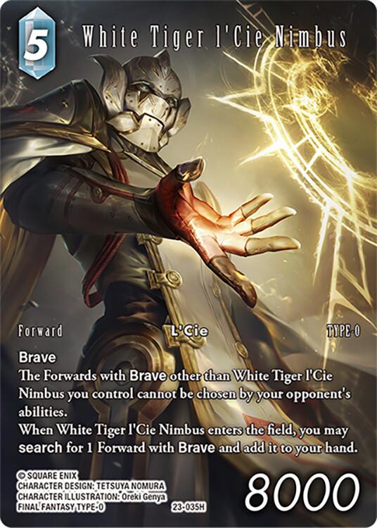 White Tiger l'Cie Nimbus (Full Art) [Hidden Trials] | Odin's Place