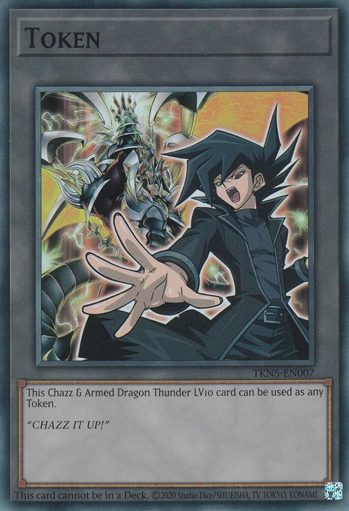 Token: Chazz & Armed Dragon Thunder LV10 [TKN5-EN007] Super Rare | Odin's Place