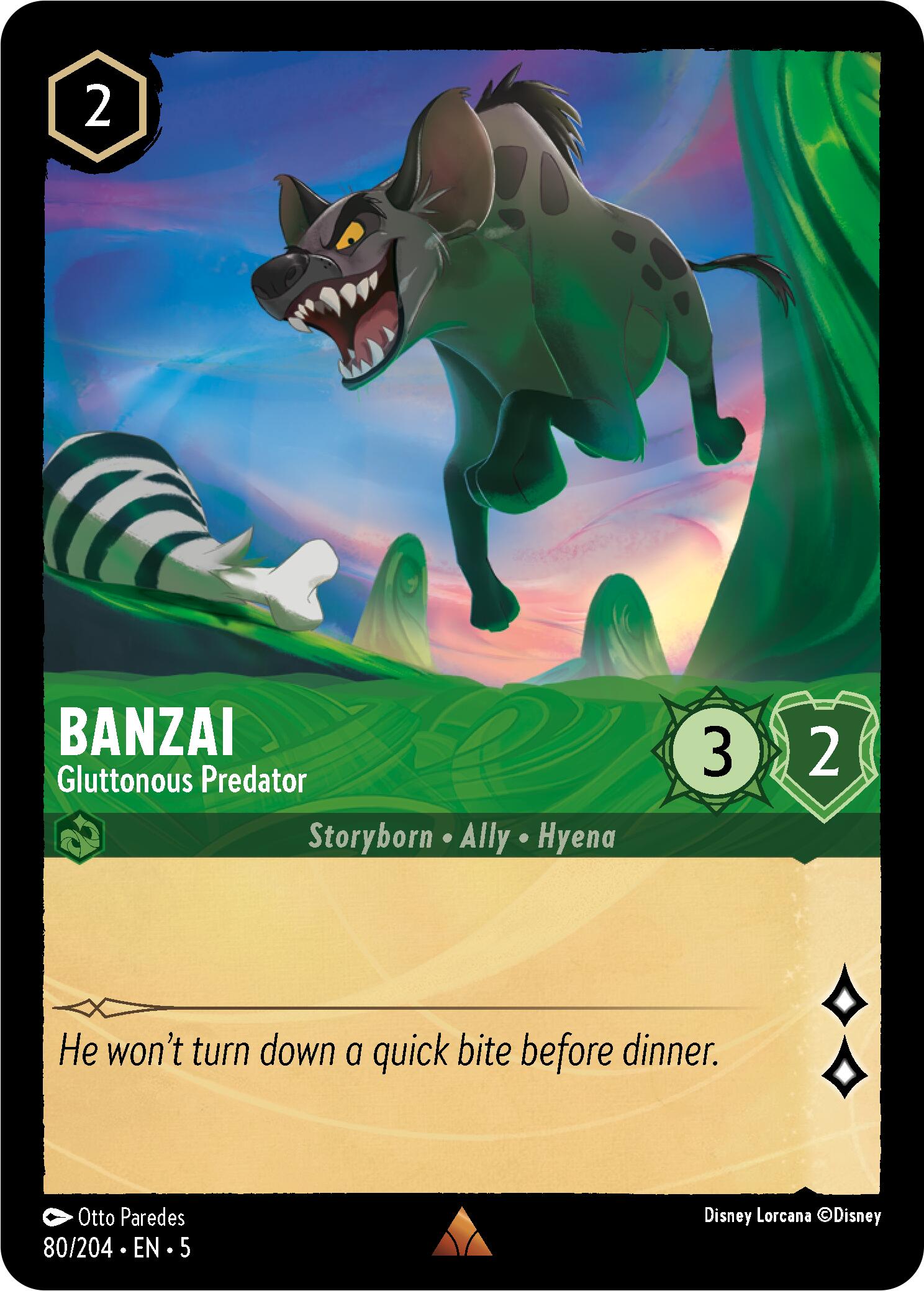 Banzai - Gluttonous Predator (80/204) [Shimmering Skies] | Odin's Place