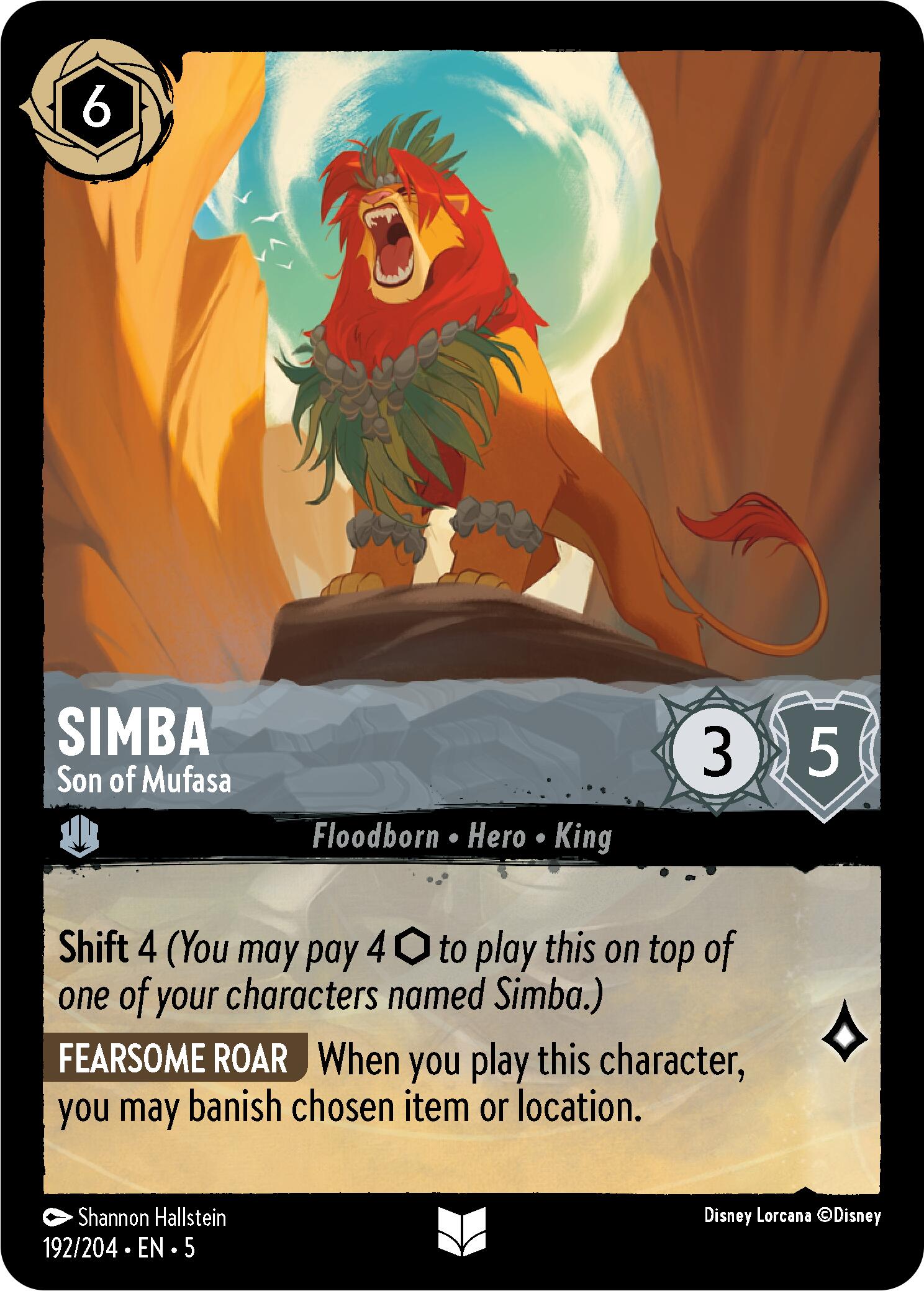 Simba - Son of Mufasa (192/204) [Shimmering Skies] | Odin's Place