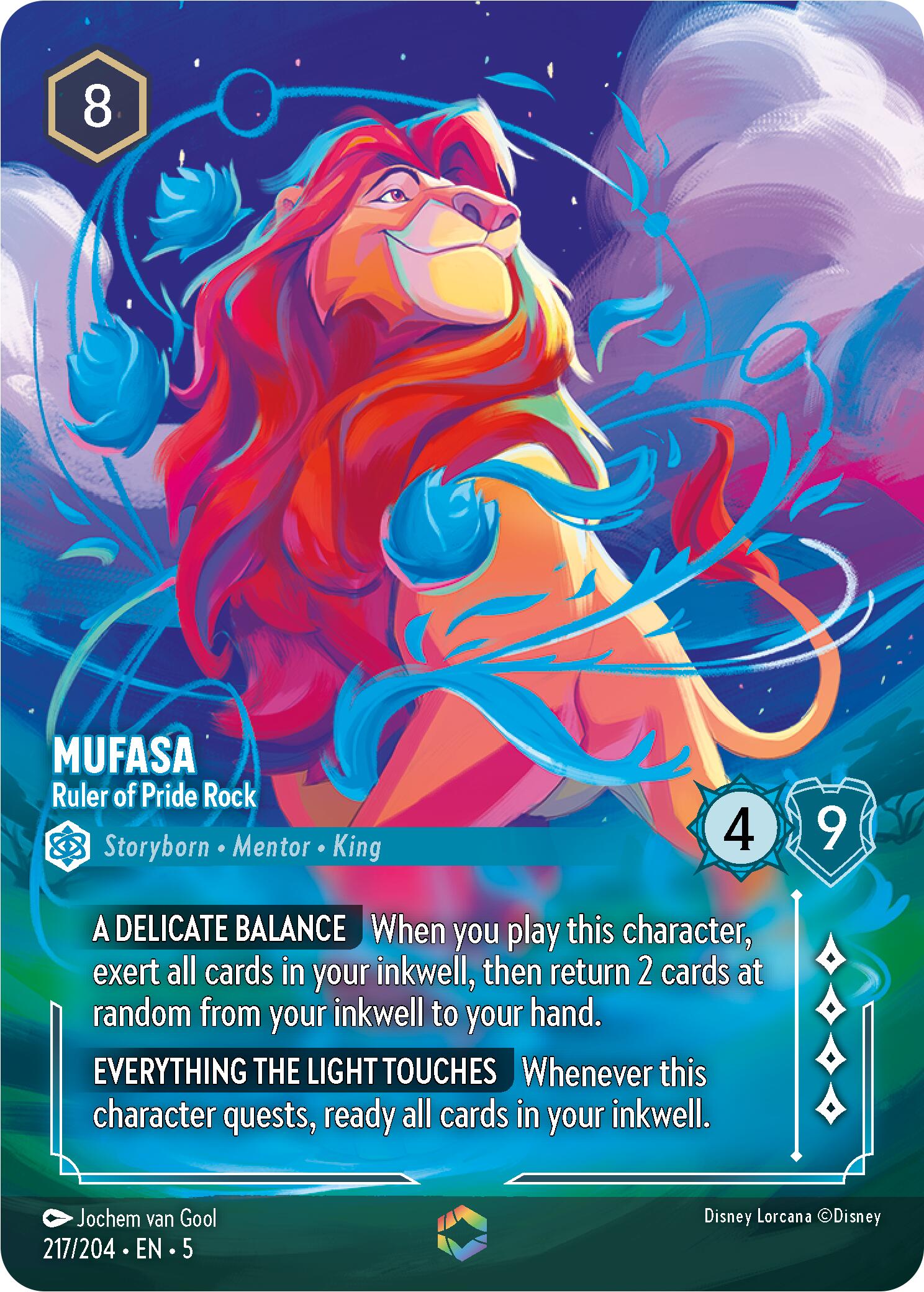 Mufasa - Ruler of Pride Rock (Enchanted) (217/204) [Shimmering Skies] | Odin's Place