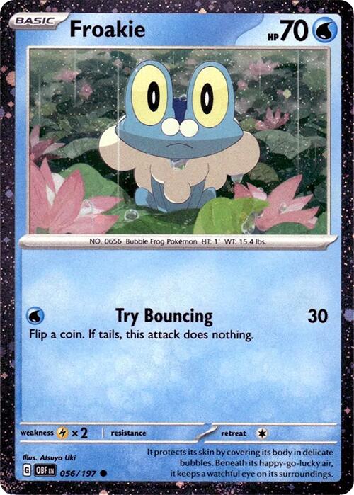 Froakie (056/197) (Cosmos Holo) [Scarlet & Violet: Obsidian Flames] | Odin's Place