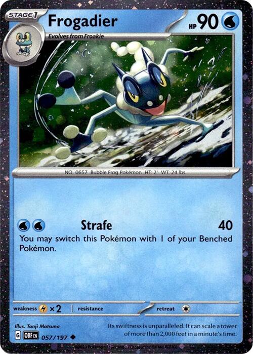 Frogadier (057/197) (Cosmos Holo) [Scarlet & Violet: Obsidian Flames] | Odin's Place