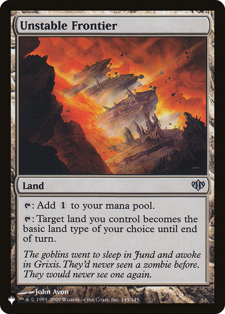 Unstable Frontier [The List] | Odin's Place