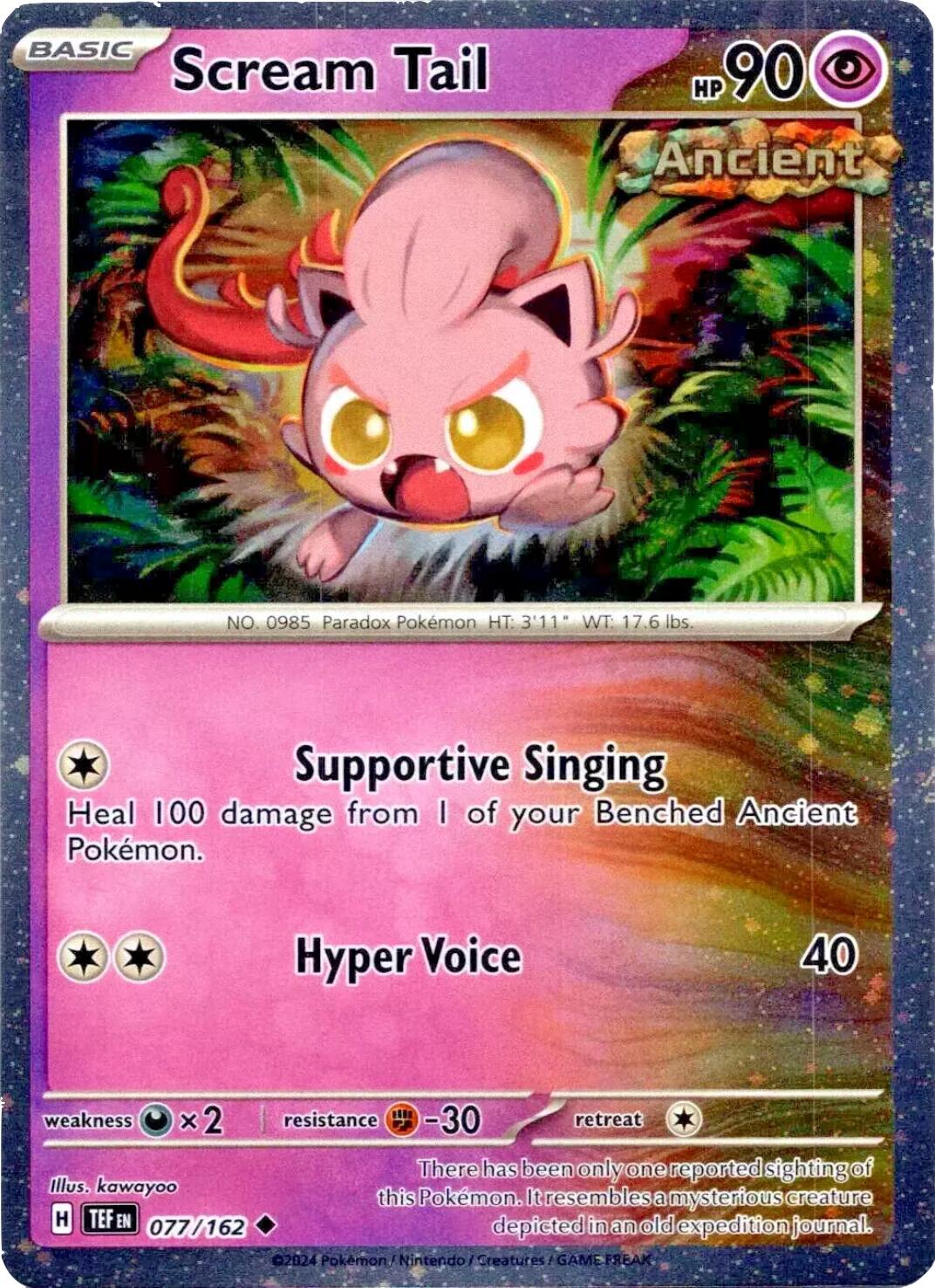 Scream Tail (077/162) (Cosmos Holo) [Miscellaneous Cards] | Odin's Place